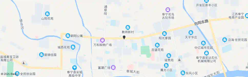 盐城彩虹路_公交站地图_盐城公交_妙搜公交查询2025