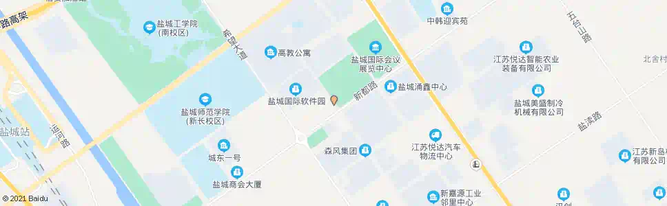盐城泰山路新都路口_公交站地图_盐城公交_妙搜公交查询2025