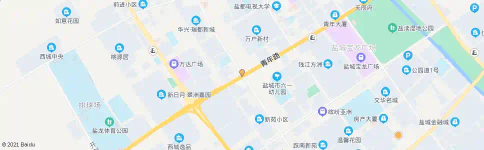 盐城青年路盐马路口_公交站地图_盐城公交_妙搜公交查询2025