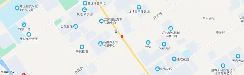 盐城东环路盐渎路口_公交站地图_盐城公交_妙搜公交查询2025