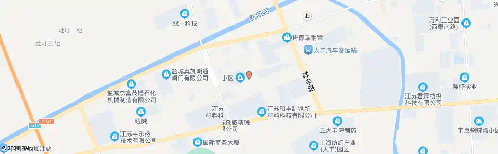 盐城长安小区_公交站地图_盐城公交_妙搜公交查询2025