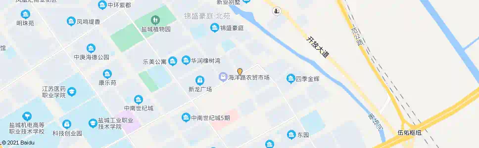 盐城人民路海潮路口_公交站地图_盐城公交_妙搜公交查询2025