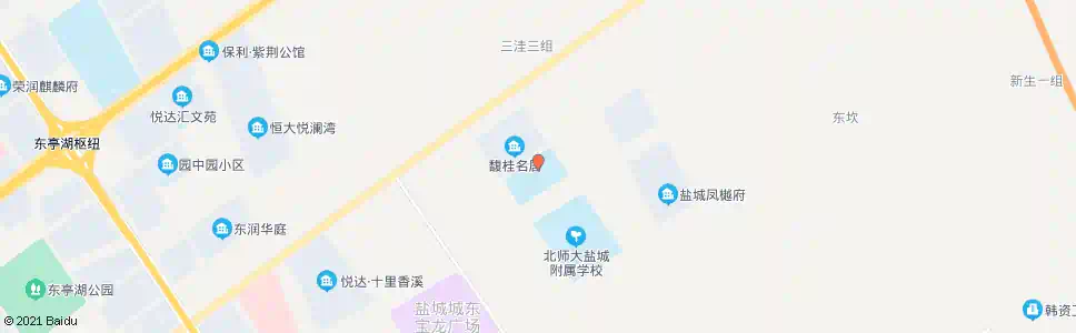盐城市开发区中学_公交站地图_盐城公交_妙搜公交查询2025