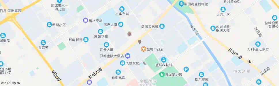 盐城五一公园_公交站地图_盐城公交_妙搜公交查询2025