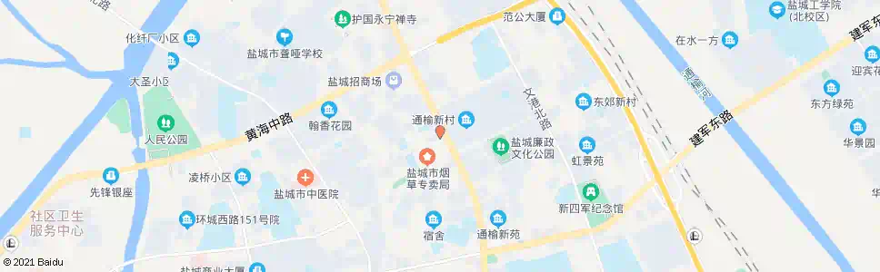 盐城卫生局_公交站地图_盐城公交_妙搜公交查询2025