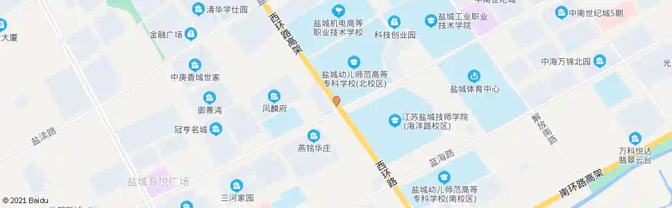 盐城西环路海洋路口_公交站地图_盐城公交_妙搜公交查询2025
