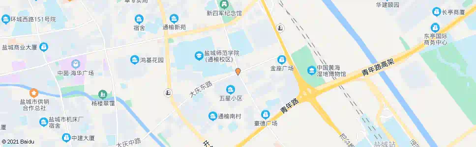 盐城大庆东路文港路口_公交站地图_盐城公交_妙搜公交查询2025