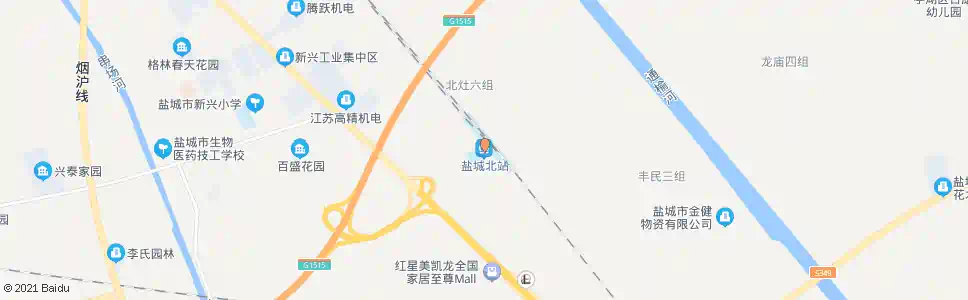 盐城场北站_公交站地图_盐城公交_妙搜公交查询2025