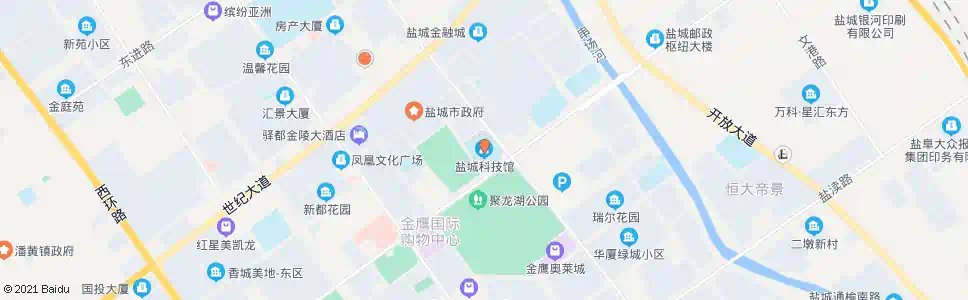 盐城盐城科技馆_公交站地图_盐城公交_妙搜公交查询2025