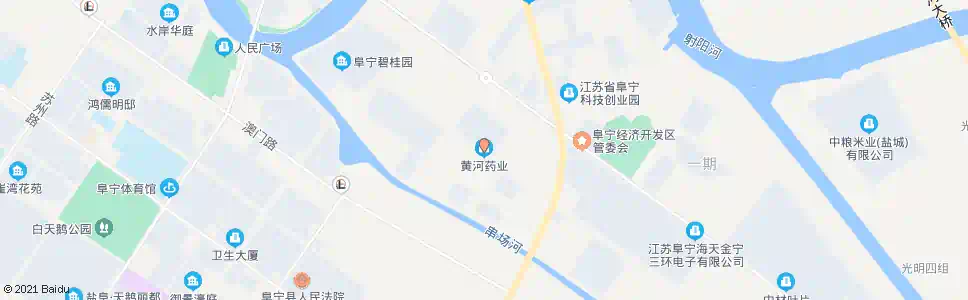 盐城黄河药业_公交站地图_盐城公交_妙搜公交查询2025