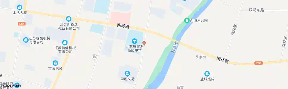 盐城城南高中_公交站地图_盐城公交_妙搜公交查询2025