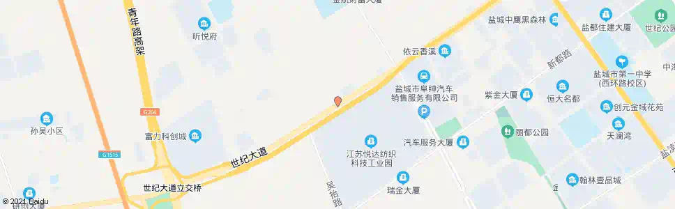 盐城悦达纺织园_公交站地图_盐城公交_妙搜公交查询2025