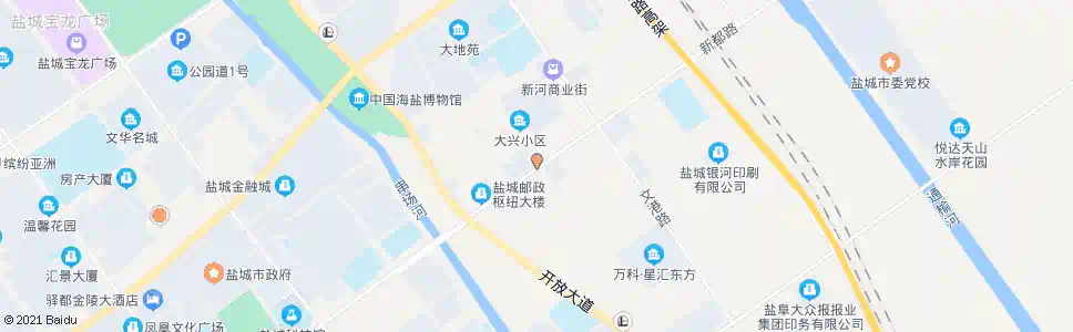 盐城兴业路新都路口_公交站地图_盐城公交_妙搜公交查询2025