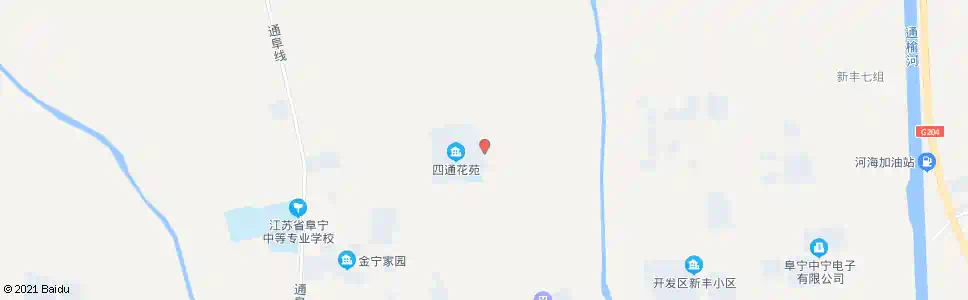 盐城四通花苑_公交站地图_盐城公交_妙搜公交查询2025