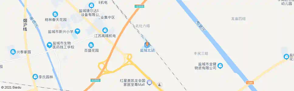 盐城聚龙湖北_公交站地图_盐城公交_妙搜公交查询2025