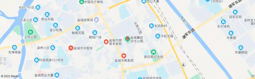 盐城廉政文化公园_公交站地图_盐城公交_妙搜公交查询2025