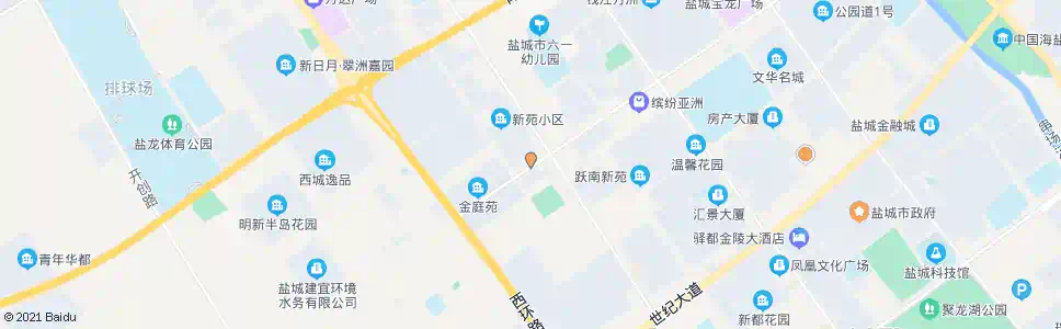 盐城新苑小区(南门)_公交站地图_盐城公交_妙搜公交查询2025