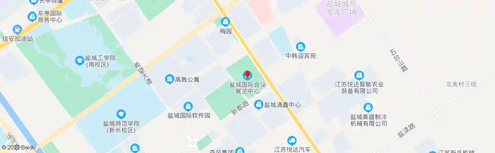 盐城国际会展中心(东)_公交站地图_盐城公交_妙搜公交查询2025