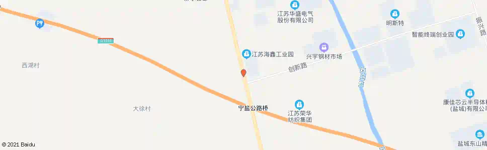 盐城江苏海鑫公司_公交站地图_盐城公交_妙搜公交查询2025