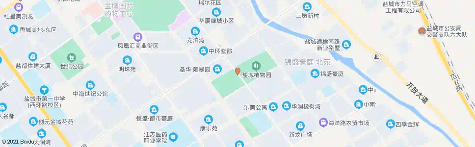 盐城盐塘河公园_公交站地图_盐城公交_妙搜公交查询2025