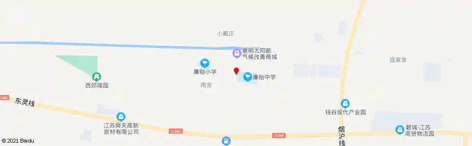 盐城廉贻中学_公交站地图_盐城公交_妙搜公交查询2025