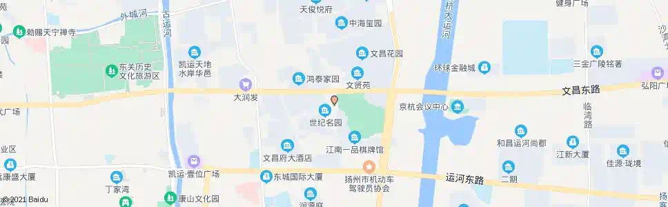 扬州观潮路文昌中路_公交站地图_扬州公交_妙搜公交查询2025