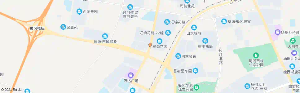 扬州唐悦国际社区(蜀秀花园西)_公交站地图_扬州公交_妙搜公交查询2025