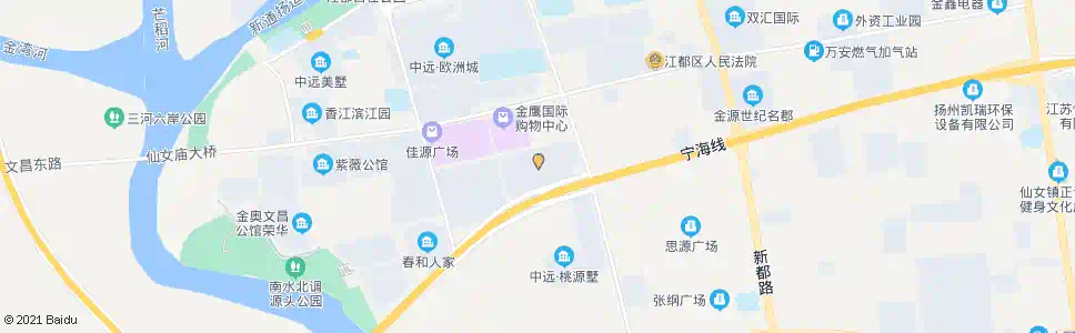 扬州扬州金鹰新城市中心_公交站地图_扬州公交_妙搜公交查询2025