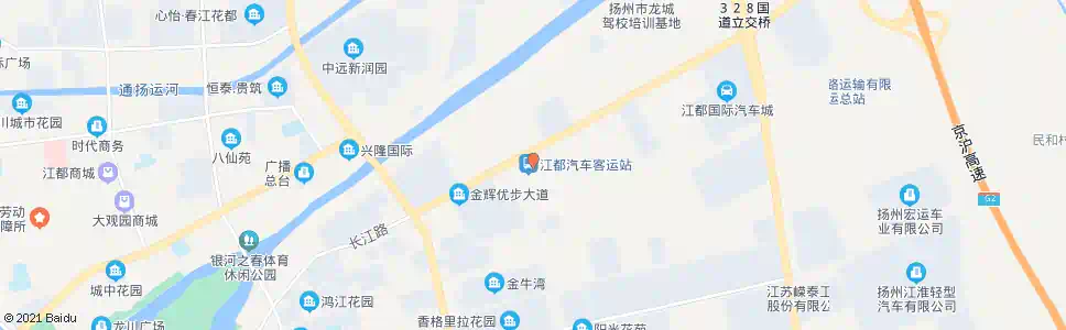 扬州江都客运东站(长江东路)_公交站地图_扬州公交_妙搜公交查询2025