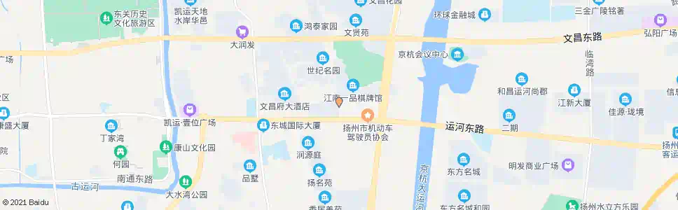 扬州观潮路运河西路_公交站地图_扬州公交_妙搜公交查询2025