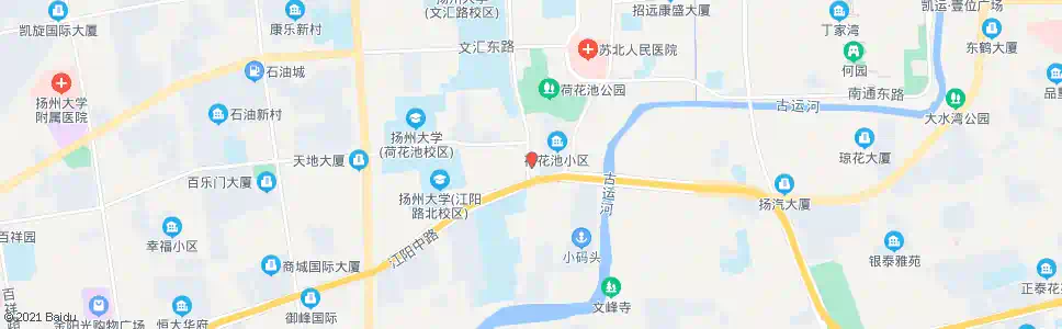 扬州建设银行荷花池支行_公交站地图_扬州公交_妙搜公交查询2025