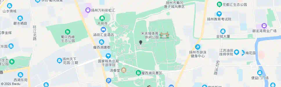 扬州宋夹城体育休闲公园西门_公交站地图_扬州公交_妙搜公交查询2025