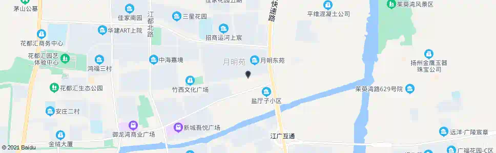扬州月明东苑_公交站地图_扬州公交_妙搜公交查询2025