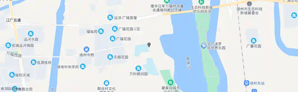 扬州廖家沟中央公园_公交站地图_扬州公交_妙搜公交查询2025