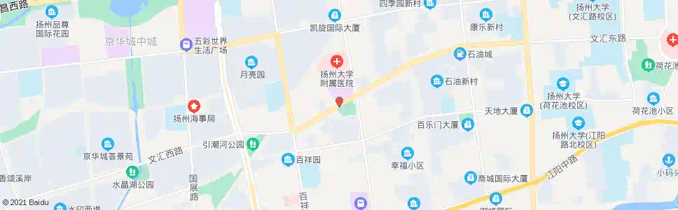 扬州文汇西路邗江中路_公交站地图_扬州公交_妙搜公交查询2025