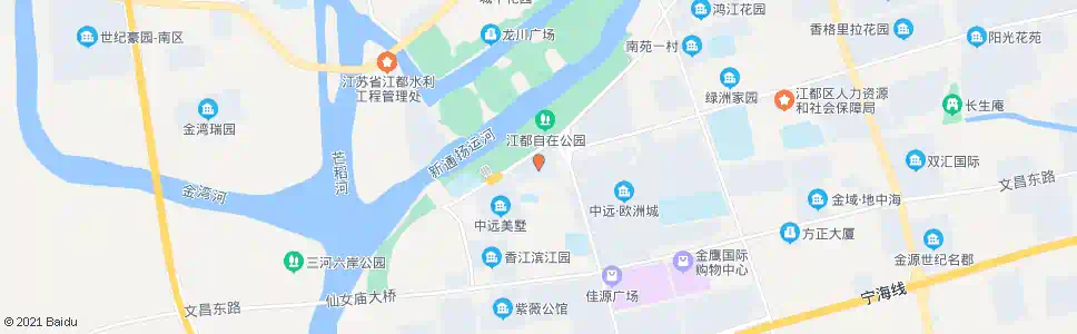 扬州友谊花园(长江西路)_公交站地图_扬州公交_妙搜公交查询2025