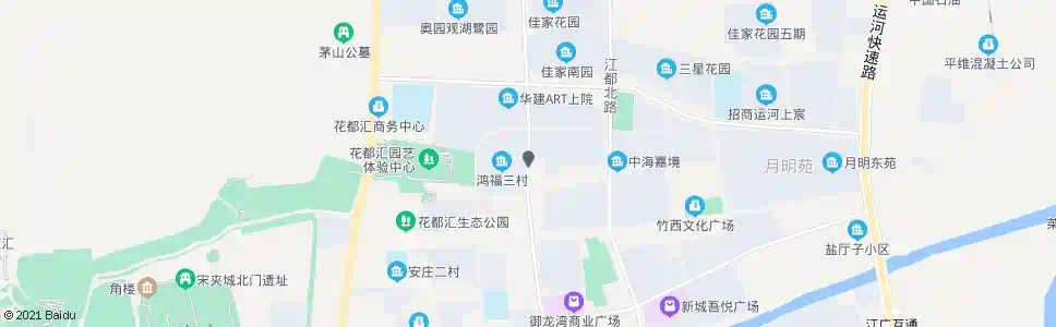 扬州鸿福三村(瘦西湖鼎苑)_公交站地图_扬州公交_妙搜公交查询2025
