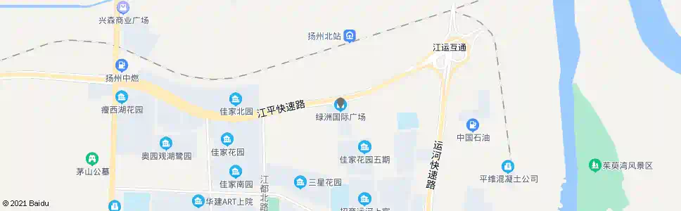 扬州绿洲国际广场(佳家花园公交首末站)_公交站地图_扬州公交_妙搜公交查询2025