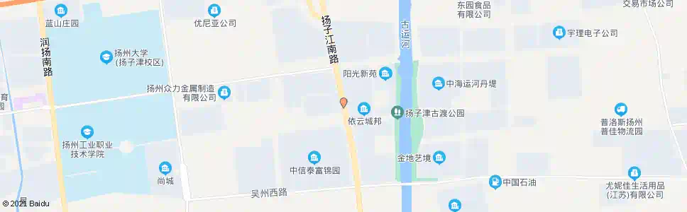 扬州依云城邦(亚普公司)_公交站地图_扬州公交_妙搜公交查询2025