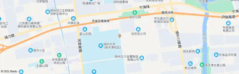 扬州扬州大学扬子津校区东门_公交站地图_扬州公交_妙搜公交查询2025