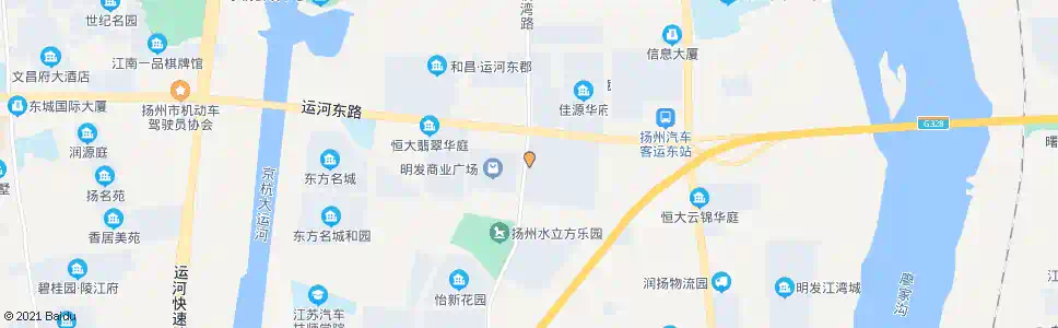 扬州金盛国际家居(汽车东站)_公交站地图_扬州公交_妙搜公交查询2025