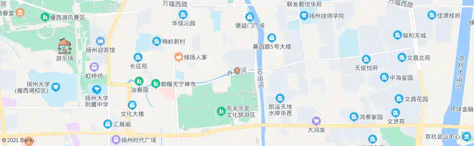 扬州工艺美术馆(莱茵苑小区)_公交站地图_扬州公交_妙搜公交查询2025