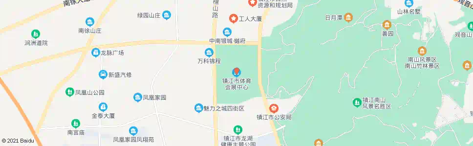 镇江体育会展中心_公交站地图_镇江公交_妙搜公交查询2025