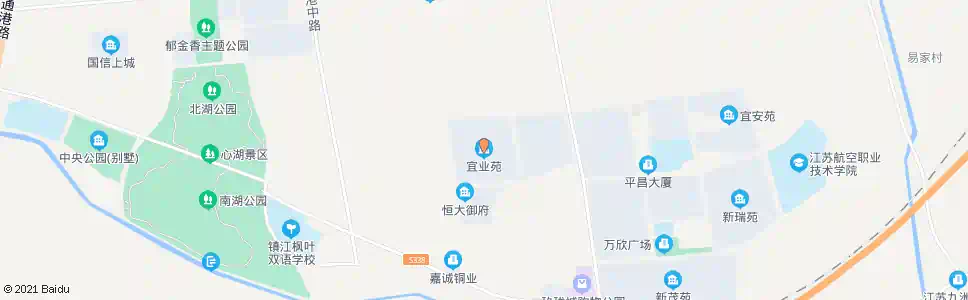 镇江平昌宜业苑(A8)_公交站地图_镇江公交_妙搜公交查询2025