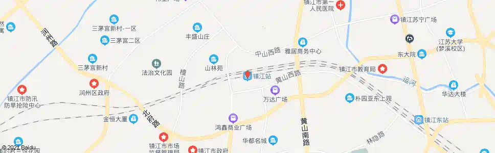 镇江润州山路_公交站地图_镇江公交_妙搜公交查询2025