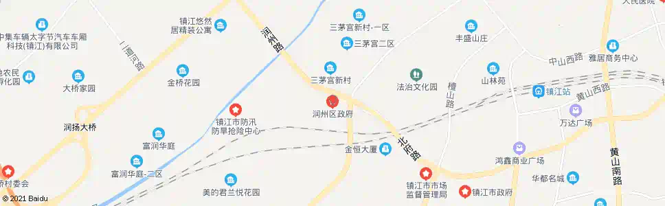 镇江润州区政府东站_公交站地图_镇江公交_妙搜公交查询2025