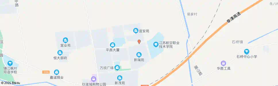 镇江宜安苑_公交站地图_镇江公交_妙搜公交查询2025