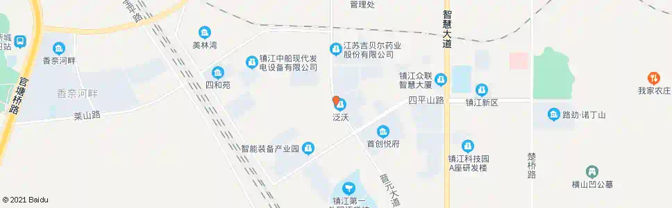 镇江华港科技园四平山路_公交站地图_镇江公交_妙搜公交查询2025