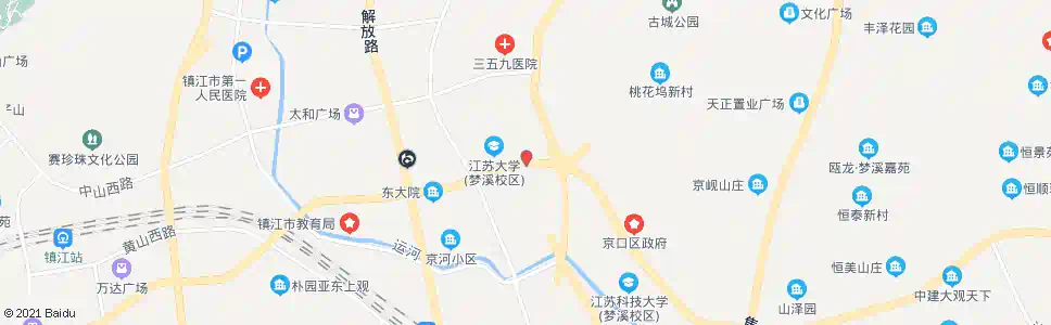 镇江梦溪广场西站_公交站地图_镇江公交_妙搜公交查询2025