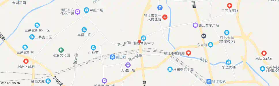 镇江黄山北路_公交站地图_镇江公交_妙搜公交查询2025